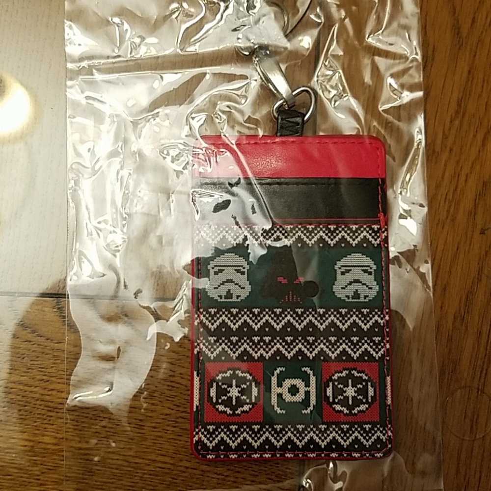 Loungefly Star Wars ugly Christmas sweater lanyard - Picture 2 of 3